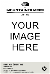 Mountainfilm Black Text Image Poster