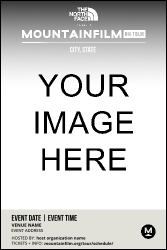 Mountainfilm White Text Image Poster
