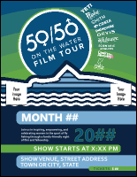 5050 Film Tour Logo Flyer