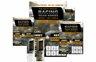 Auto-Racing Yellow and Charcoal