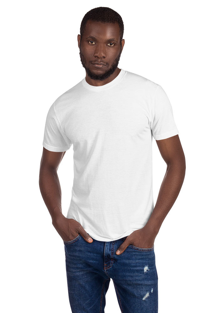 Unisex Poly-Cotton Short Sleeve Crew Neck
