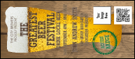 Beer Festival VIP Event Badge Large