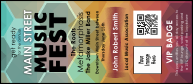 Music Festival VIP Event Badge Large VIP Event Badge Large