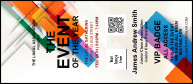 All Purpose Angle VIP Event Badge Large