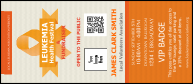 Leukemia VIP Event Badge Large