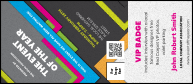 Retro Colors VIP Event Badge Large
