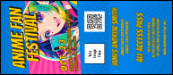 Anime Festival VIP Event Badge Large