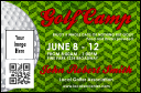 Golf Camp VIP Event Badge Small