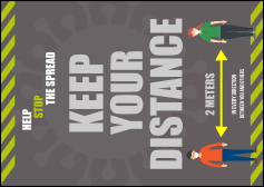 Keep Your Distance Club Flyer
