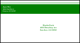 Green Stripe #6 1/2 Envelope