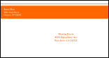 Orange Stripe #6 1/2 Envelope