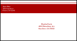 Red Stripe #6 1/2 Envelope