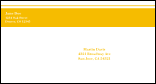 Yellow Stripe #6 1/2 Envelope
