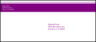 Purple Stripe #9 Envelope