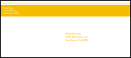 Yellow Stripe #9 Envelope