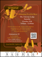 Oktoberfest Red with QR code Flyer