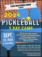 Pickleball Camp Flyer