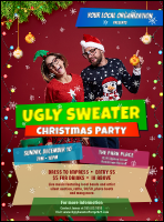 Ugly Sweater Holiday Party Flyer