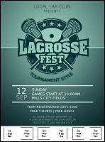 Lacrosse Logo Flyer