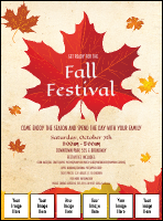 Fall Leaves Image Flyer