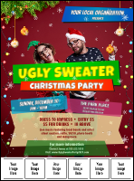 Ugly Sweater Holiday Party Image Flyer