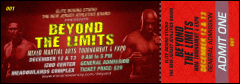 MMA Main Event Red Event Ticket