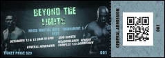 MMA Main Event Blue QR Event Ticket