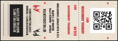 MMA Old School QR Event Ticket