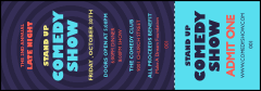 Comedy Spirals Blue Event Ticket