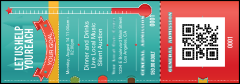 Fundraising Thermometer QR Event Ticket
