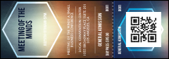 Faded Colors QR Event Ticket