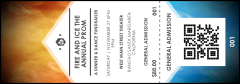 Fire and Ice QR Event Ticket