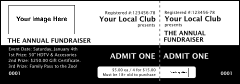 Rotary Club 2 Black and White Event Ticket