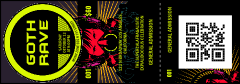 Goth Rave QR Event Ticket
