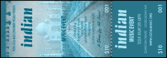 Indian Music Blue Event Ticket
