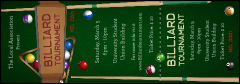 Billiard Tournament Event Ticket