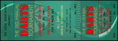 Dart Tournament Event Ticket