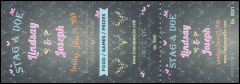 Stag and Doe Pattern Event Ticket