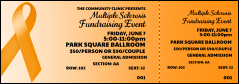Orange Ribbon Reserved Event Ticket