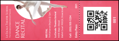 Ballet Dance Recital Event Ticket