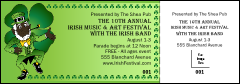St. Patrick's Day Event Ticket