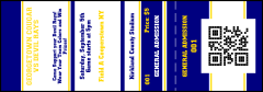 Sports Stripes QR Event Ticket