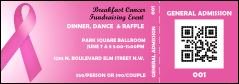 Pink Ribbon QR Event Ticket