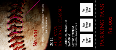 Baseball Stitches Hang Tag