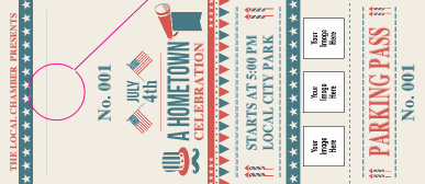 Fourth of July - Hometown Hang Tag