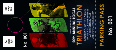 Triathlon Hang Tag