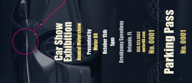 Car Show Speed Dial Hang Tag