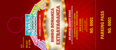 Bingo Bonanza Extravaganza Hang Tag