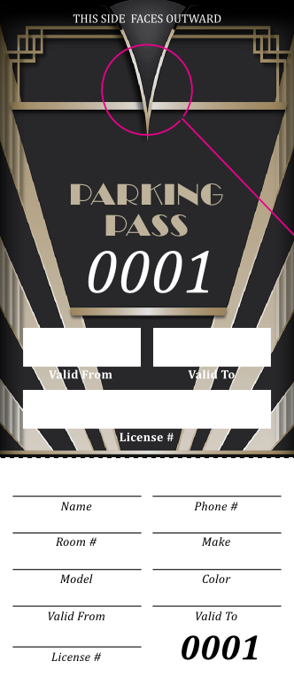 Roaring 20s Parking Pass (100 pack)