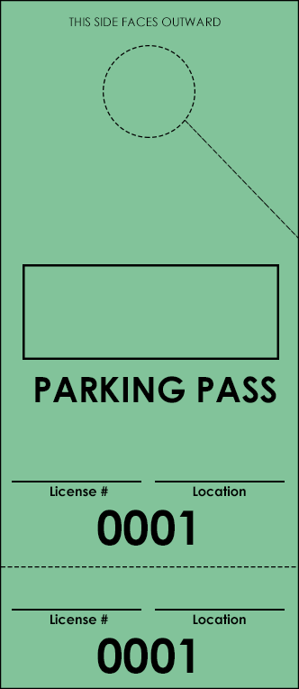 Green Parking Plus Permit (100 pack)
